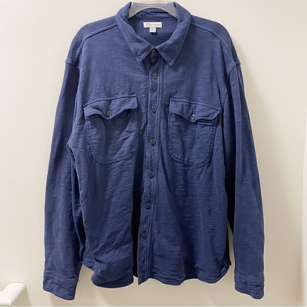 J. Crew Waffle-lined Garment-Dyed Men’s Harbor Shirt - Size XL